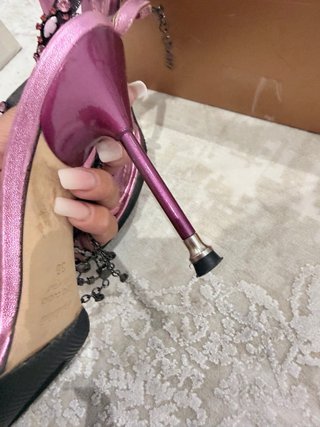 Sandalias Joya Baldinini Rosa y Plata