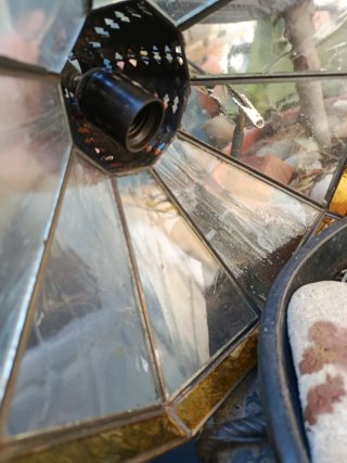 Lámpara Cristal Antik Dorada