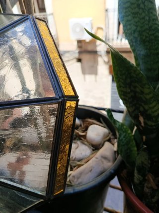 Lámpara Cristal Antik Dorada