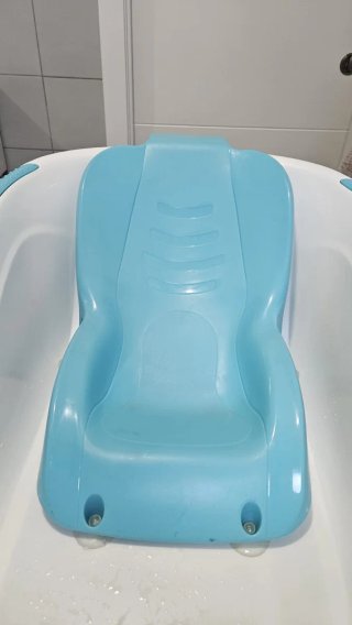 Bañera bebé Olmitos azul con soporte