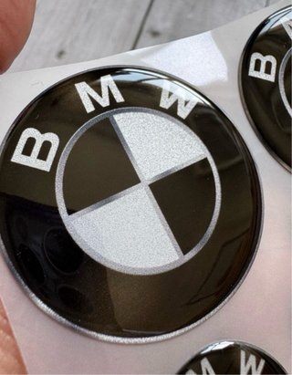 5 EMBLEMAS BMW LOGO NEGRO CARENADO DEPOSITO MOTO