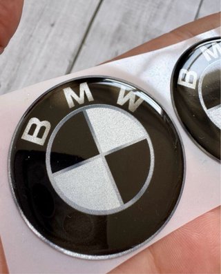 5 EMBLEMAS BMW LOGO NEGRO CARENADO DEPOSITO MOTO