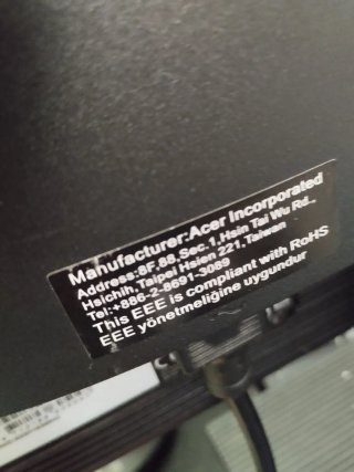 Monitor Acer V196HQL Negro