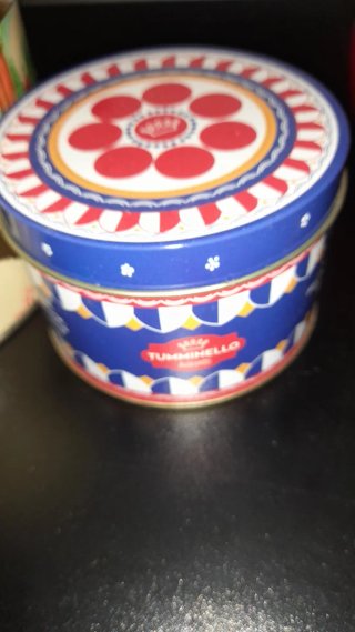 Lotto 2 scatole latta vintage Doria e Tummimello