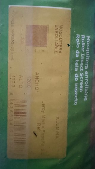 Mosquitera enrollable 120x120 adaptable