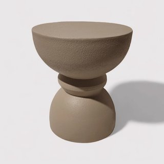 Dolomite - Tavolino da salotto colore marrone mocha stile