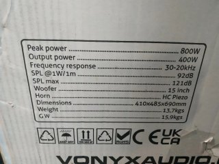 Altavoz 15" Pasivo Vonyx SL15