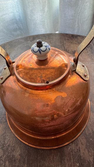 Tetera de cobre vintage