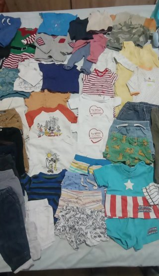 Super lote Ropa Bebé + Asiento Ducha y Andador