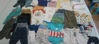 Super lote Ropa Bebé + Asiento Ducha y Andador
