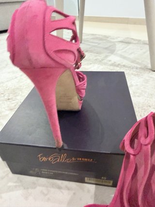 Sandalias le silla Rosa y Doradas