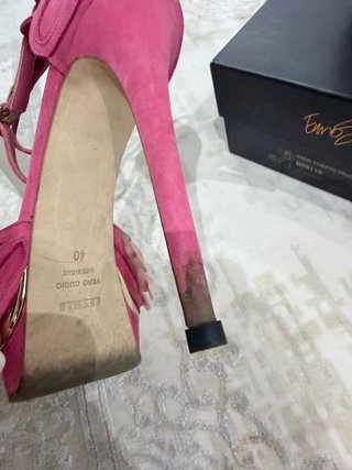 Sandalias le silla Rosa y Doradas