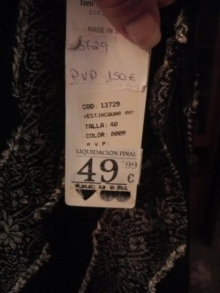 Vestido negro talla 40