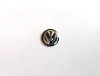 LOGO LLAVE VOLKSWAGEN VW NEGRO 11MM