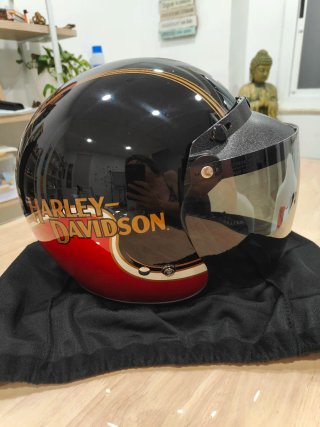 Casco Jet Harley Davidson con Visera Talla S
