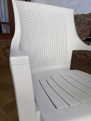 Mesa y 4 Sillas Terraza con gran parasol premium