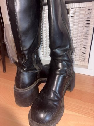Botas altas Zara negras