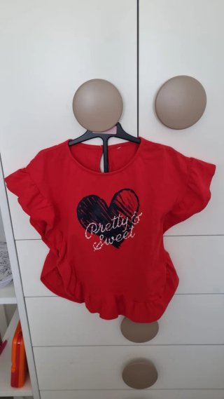 Camiseta niña corazón talla 6
