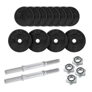 Kit Mancuernas 20kg + Barra 6kg