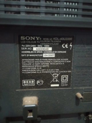 Sony Bravia 40 TV