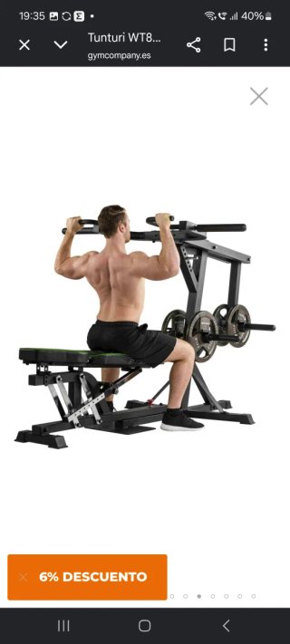 Máquina Multiestación Tunturi musculacion