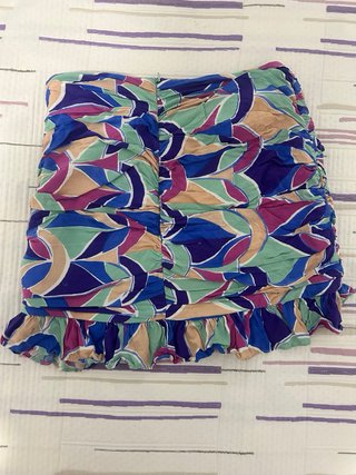 Falda corta Zara multicolor