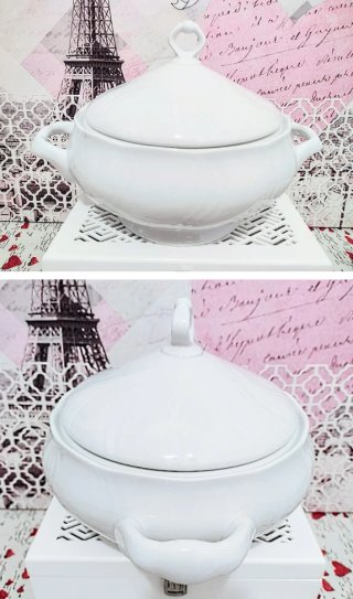 JUEGO VINTAGE PORCELANA ALLEGRO  6 SER + SOPERA