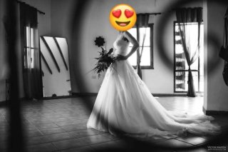 Vestido de Novia Corte Princesa Talla 36