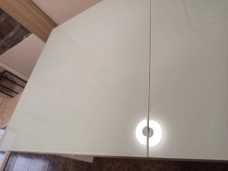 Mesa comedor cristal blanco metal extensible