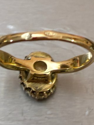 Anillo Oro 18k Esmeralda y Diamantes DGL