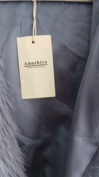 Chaqueta de pelo morada