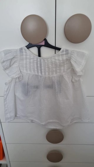 Blusa blanca niña talla 6