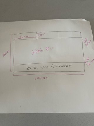 Cama infantil 90cm