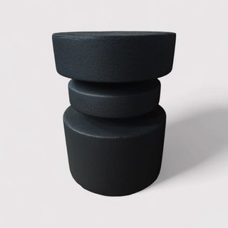 Korben - Tavolino da salotto colore nero stile moderno