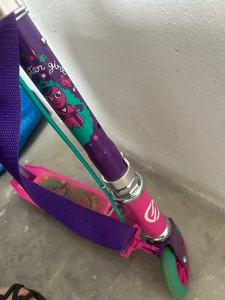 Patinete Oxelo rosa con freno