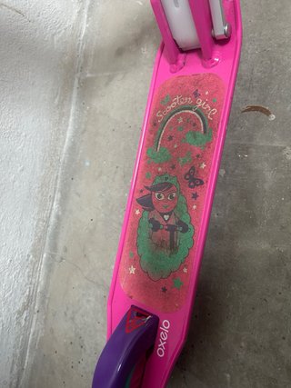 Patinete Oxelo rosa con freno