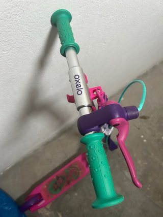 Patinete Oxelo rosa con freno