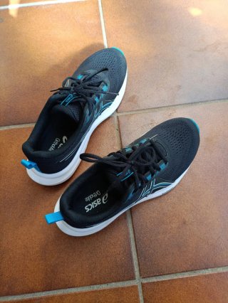 Zapatillas Asics Hombre Talla 43.5 Negro/Azul