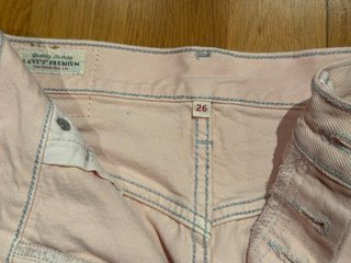 Falda vaquera mini rosa