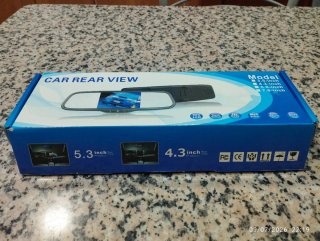Espejo retrovisor coche cámara trasera 4.3