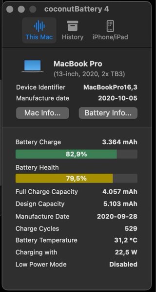 MacBook Pro 13 2020 Plata
