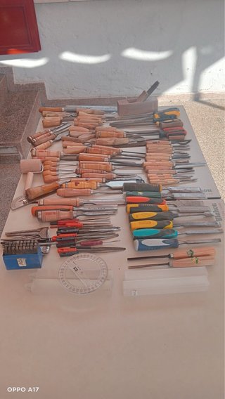 Lote herramientas: formones, limas y más