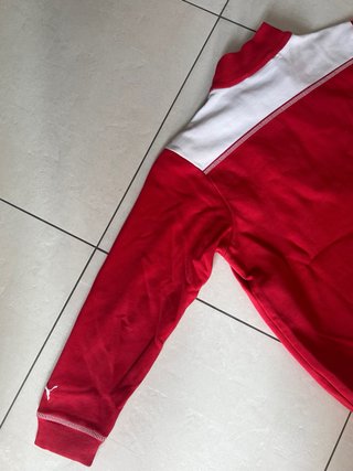 Felpa Puma zip rossa taglia S