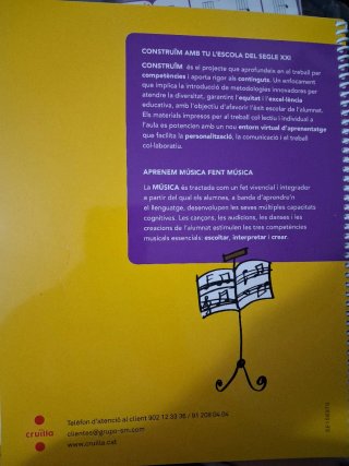 Libro Música 4 Primaria Cruïlla