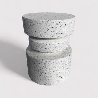 Vexo - Tavolino da divano colore bianco e nero stile moderno