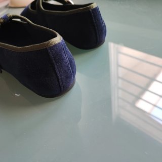 Bailarinas Parfois Azul Terciopelo, T37