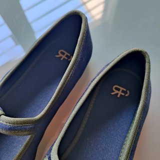 Bailarinas Parfois Azul Terciopelo, T37