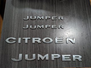 Letras Cromadas Citroen Jumper