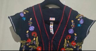 Blusa Flamenco Bordada Talla M