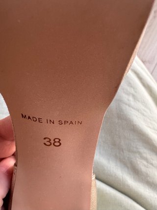Sandalias de piel T-Strap Marrón y Dorado